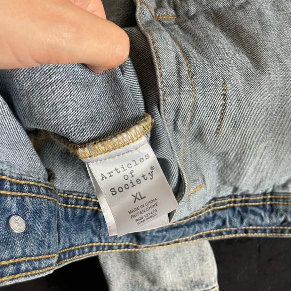 Articles of Society Jean Jacket Size XL - Picture 4 of 6